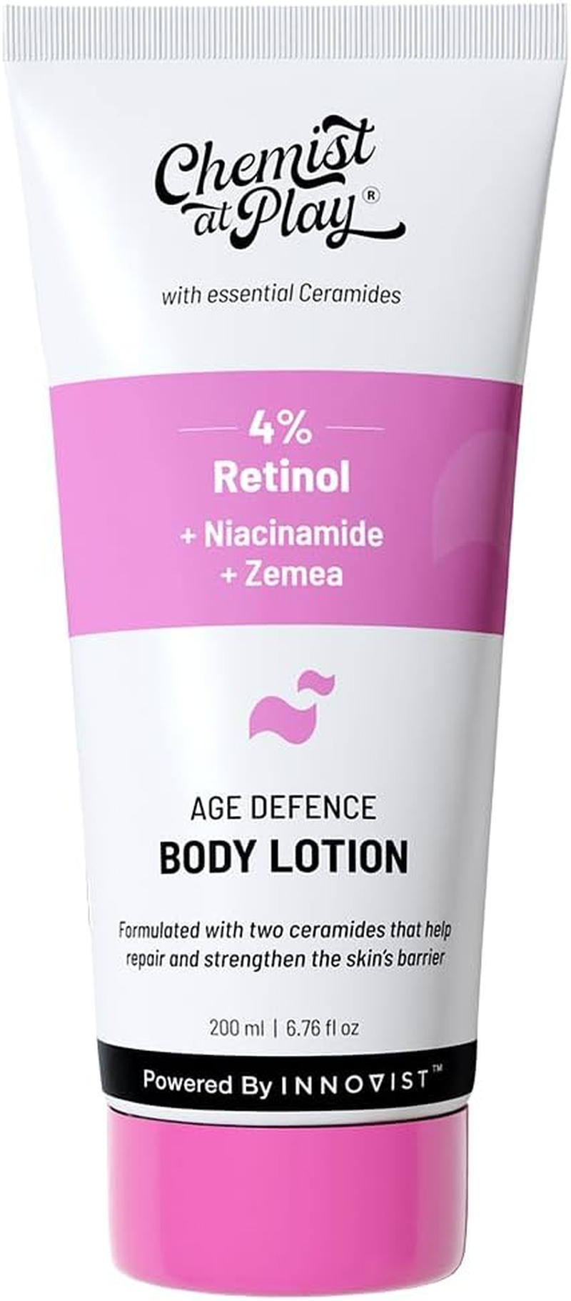 Chemist at Play Anti-Aging Body Lotion with 4% Retinol| Niacinamide & Zemea | Skin Brightening Lotion | Body Lotion for Dry & Oily Skin | Fights Visible Signs of Aging | Nourshes Skin 7 Fl Oz. image number 2