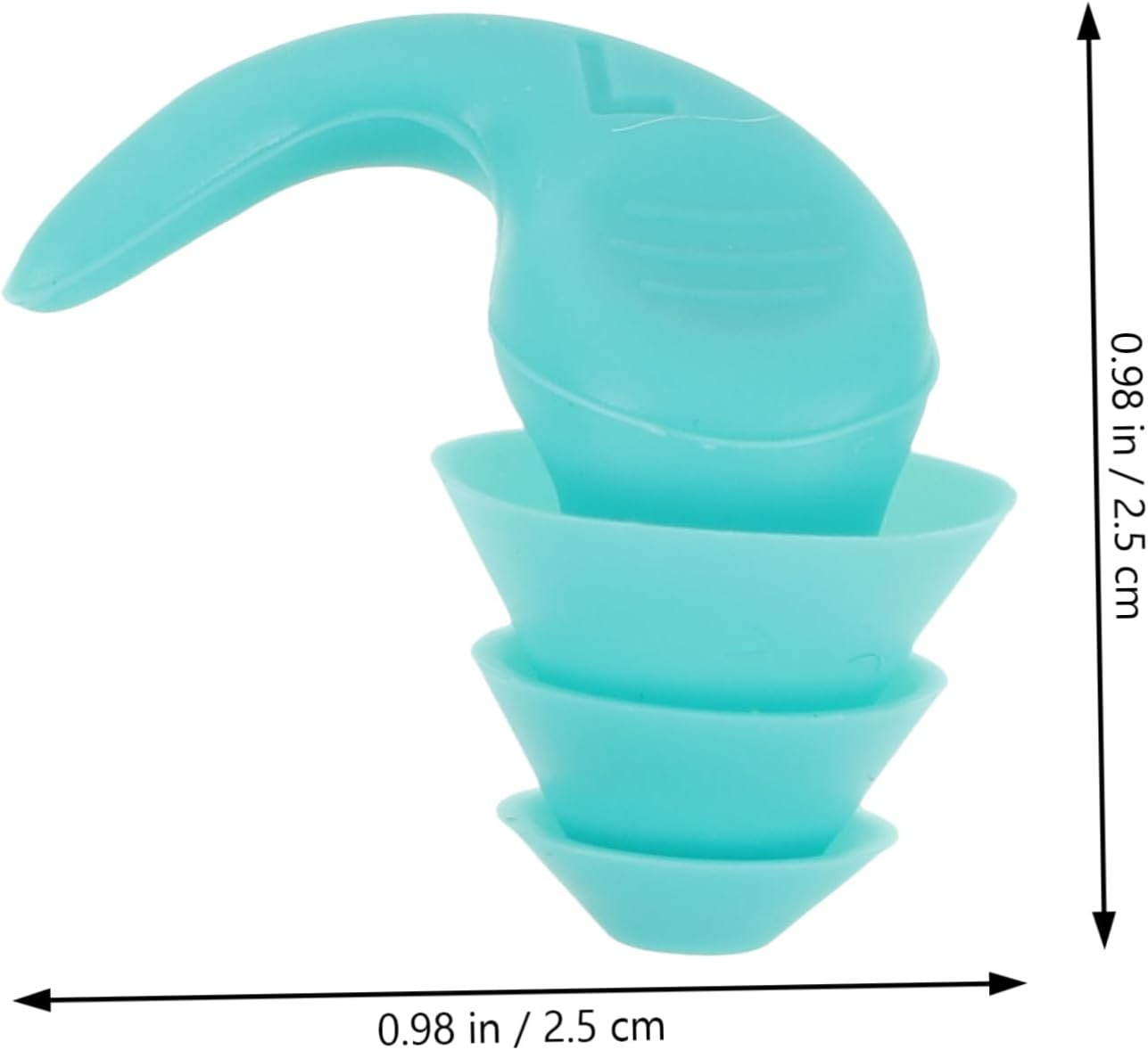 KONTONTY Noise Reduction Silicone and Studying Comfortable Pressure Fit Noise Cancelling Earbuds for Work Concerts and Travel Green image number 6