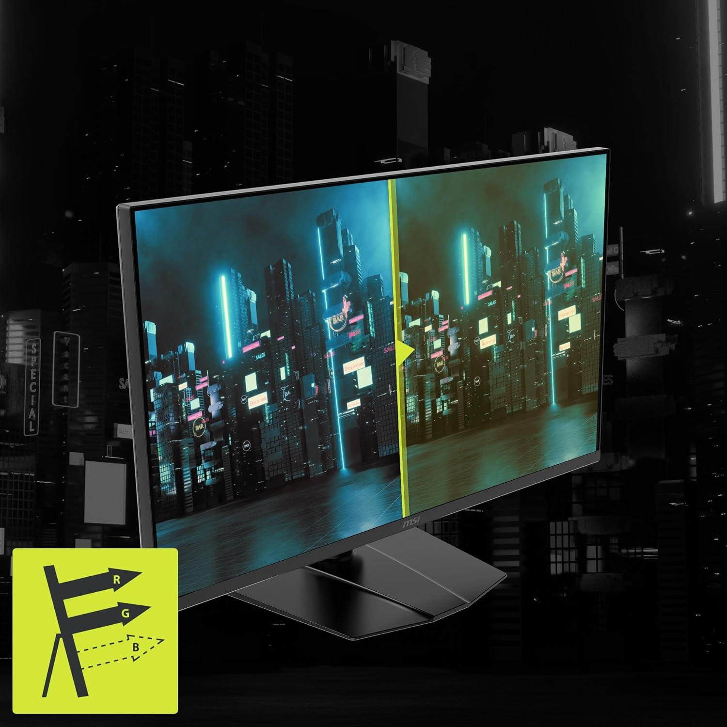 MSI MAG 322URDF E16 32" 4K UHD 160Hz / FHD 320Hz Rapid IPS Gaming Monitor - Black image number 3