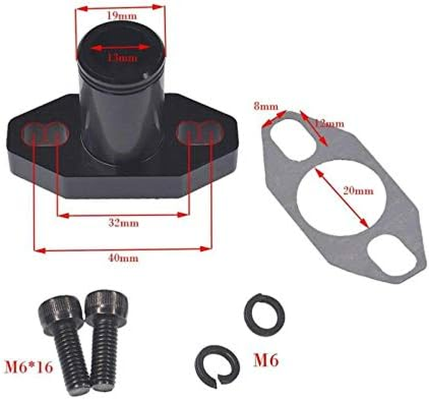 Mingdun Adjustable CNC 32Mm-40Mm Intake Manifold with Connector for 49Cc 60Cc 66Cc 80Cc Motorized Bicycle Bike Gas Bicycle Motor Engine Kit High Performance Black - Silver image number 6