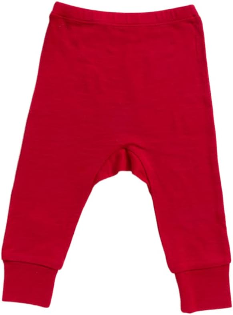 Merino Baby Merino Wool Pant for 6-12 Months Babies, Red image number 1