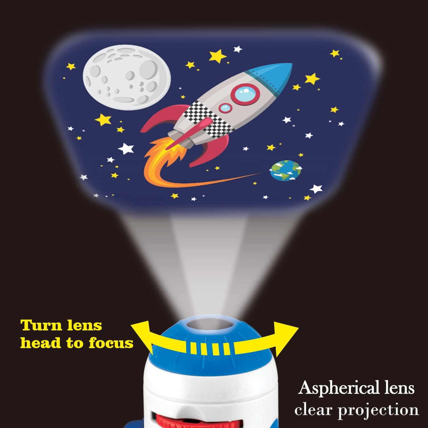 Mini Space Light Projector, Ideal Boys Girls Kids Night Light STEM Education Toys, Decoration for Home Theater Ceiling Bedroom Party image number 2