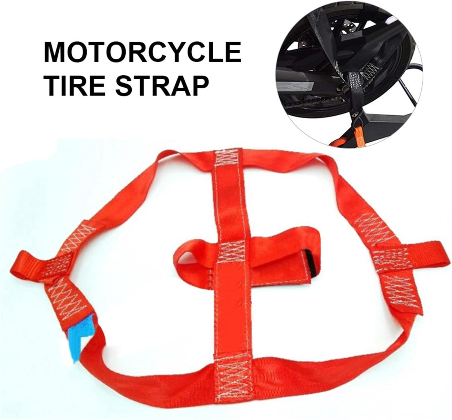 Motorcycle Tie down Straps - Adjustable Rear Wheel Straps, Durabble Ratchet Straps | Secure Tie down Straps for Motorcycles High Strength Tire Tie down System, Sangl