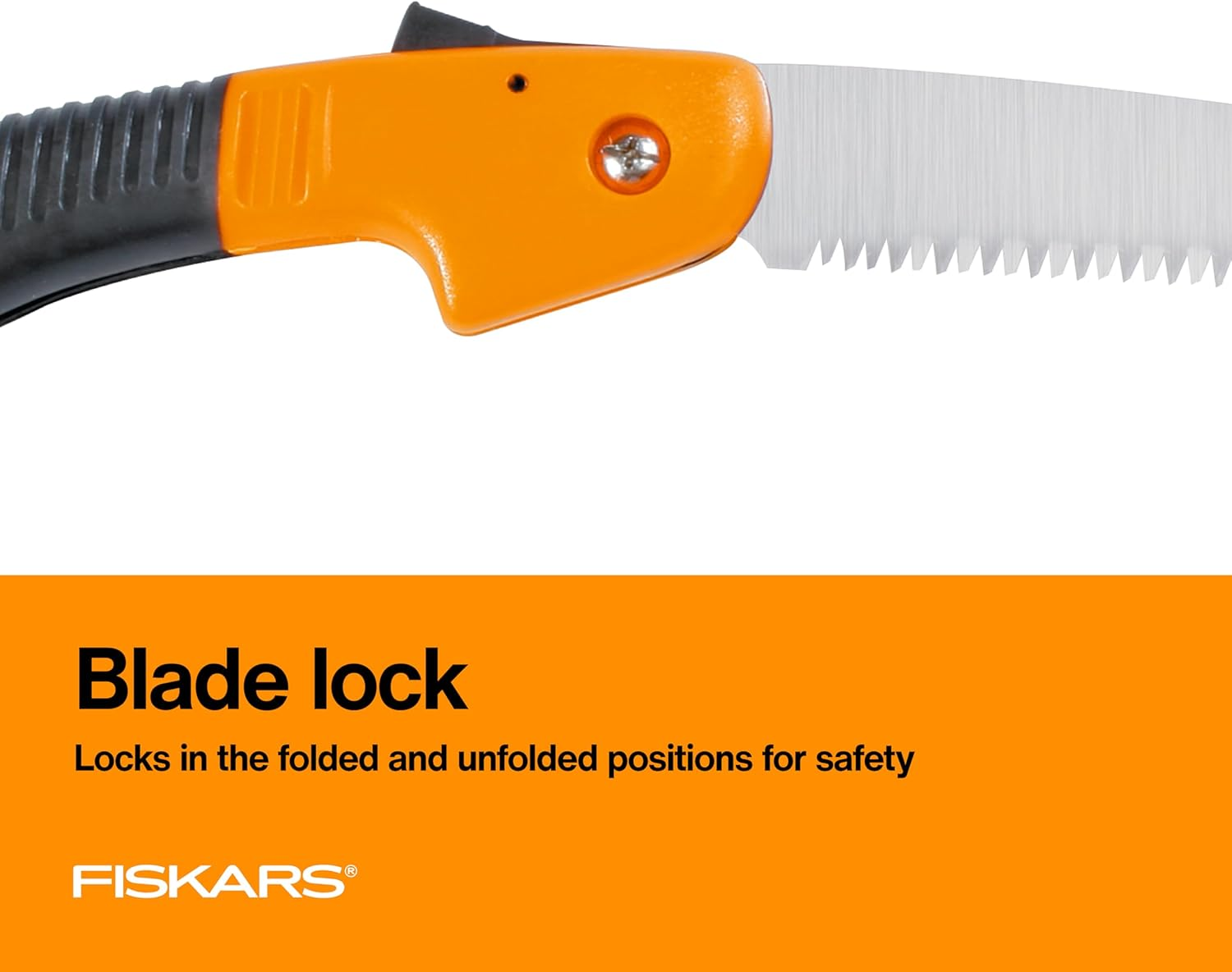 Fiskars Hand Saw, Folding Saw with Power Tooth Saw Blade with Triple Ground Teeth That Powers through Wood Faster, Soft Grip 7-Inch Pruning Saw image number 5