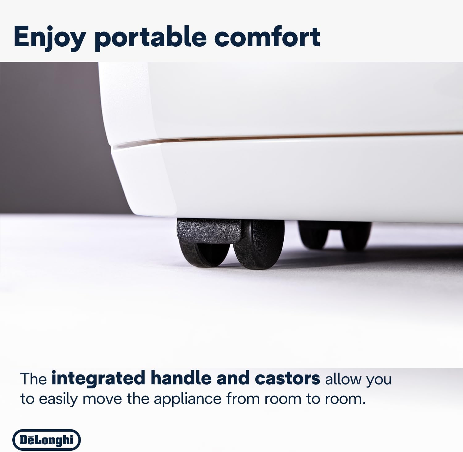 De'Longhi Tasciugo Ariadry Pure 21L Dehumidifier DDSX220WF, 2 in 1 Dehumidifier and Air Purifier for Moisture Control, Wi-Fi Connectivity, Laundry Function, 4-Action Filtration System, White image number 2