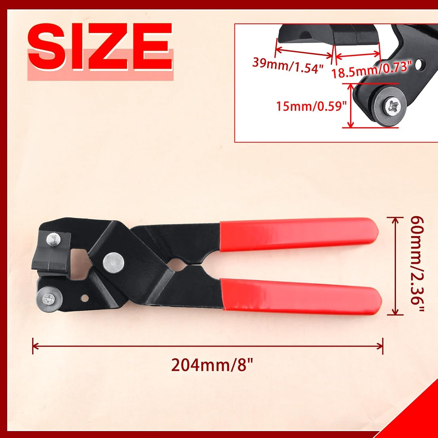 SPEEDWOX Ceramic Tile Cutter Tile Pliers with Strong Plastic Crushing Bar Scoring Wheel Glass Cutter Tools Tile Cutter Hand Tool for Cutting Porcelain Ceramic Mirror image number 3