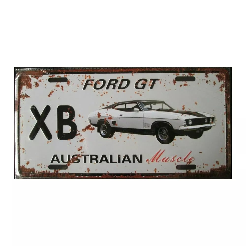 Tootoo Aussie Muscle Car License Sign - Tin, 30Cm X 15Cm, Wall Mount, Vintage Car Style image number 5