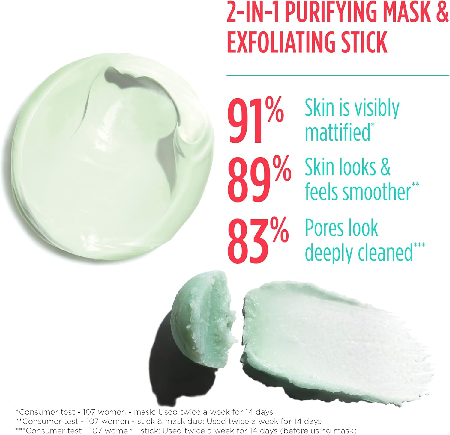 Clarins Clear-Out Blackhead Expert Stick and Mask by Clarins for Unisex - 1.8 Oz Treatment, 53.23 Millilitre image number 1