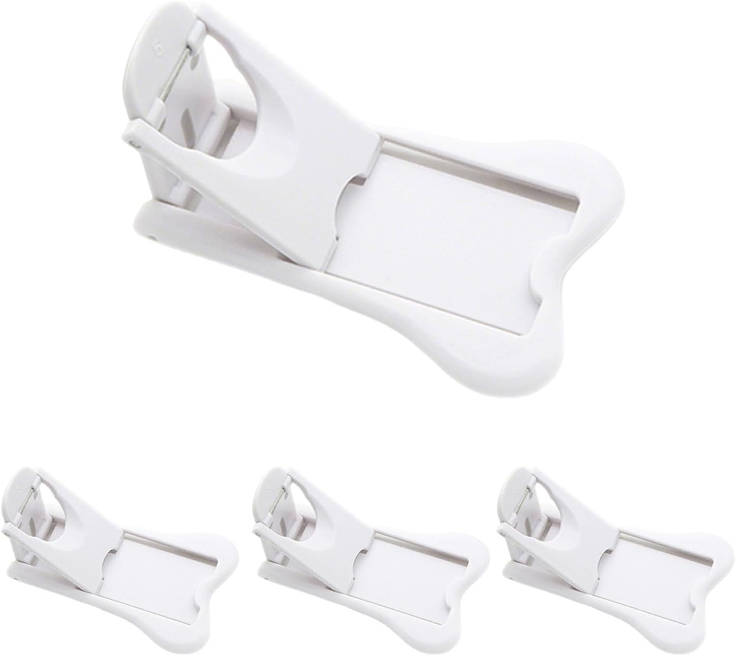 Sliding Door Child Safety Lock 4-Pack, Safety Locks for Glass Doors Windows Closets Cabinets, Baby Proof Cabinet Locks for Toddlers Kids, Easy Installation Child Proof Locks for Sliding Doors and Home Safety