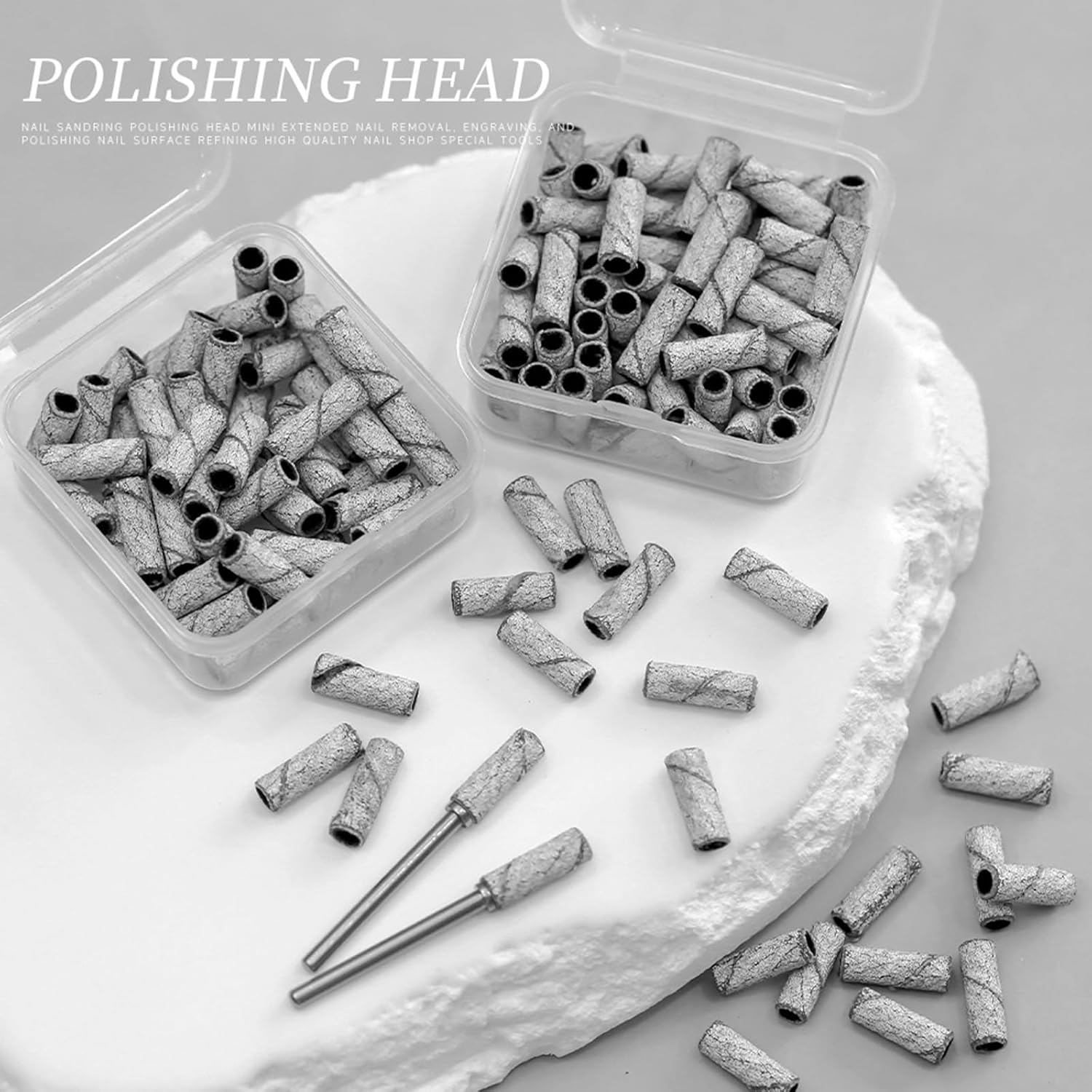 Taoluwin 50 Pcs Sanding Bands for Nail Drill, Durable Sanding Ring for Nail File, High-Grit Nail Sanders for Acrylic Nails, Manicures & Pedicures (#240) image number 1