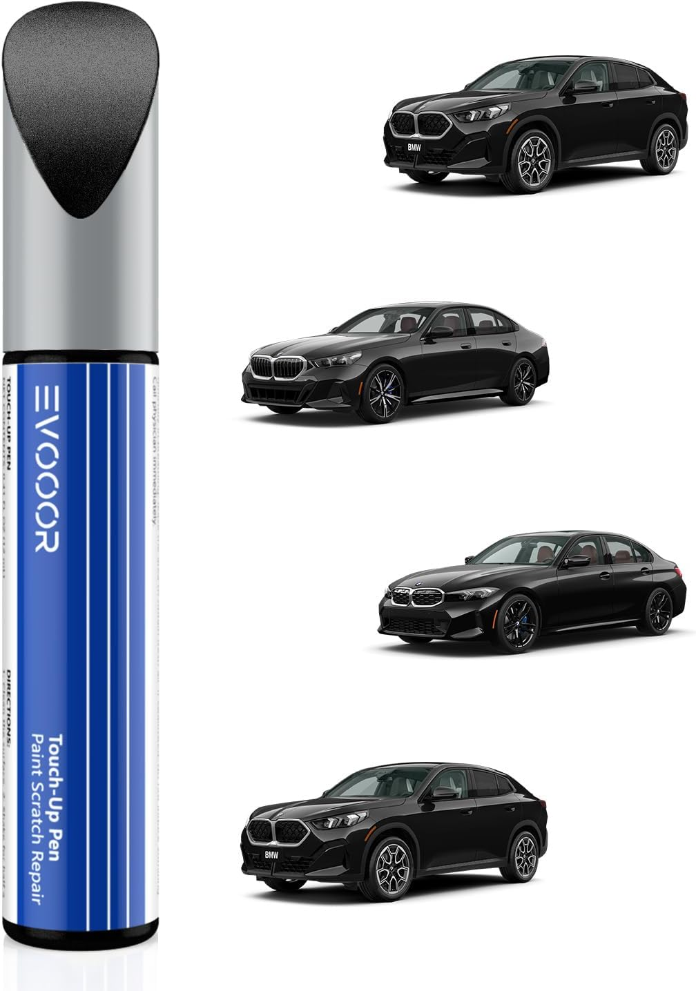 Touch up Paint for BMW, Black Sapphire(475) Exact Match Touch up Paint Car Scratch Repair (Black Sapphire Metallic for 3/5 Series/X2/2018 X3/X4/2018 X5)