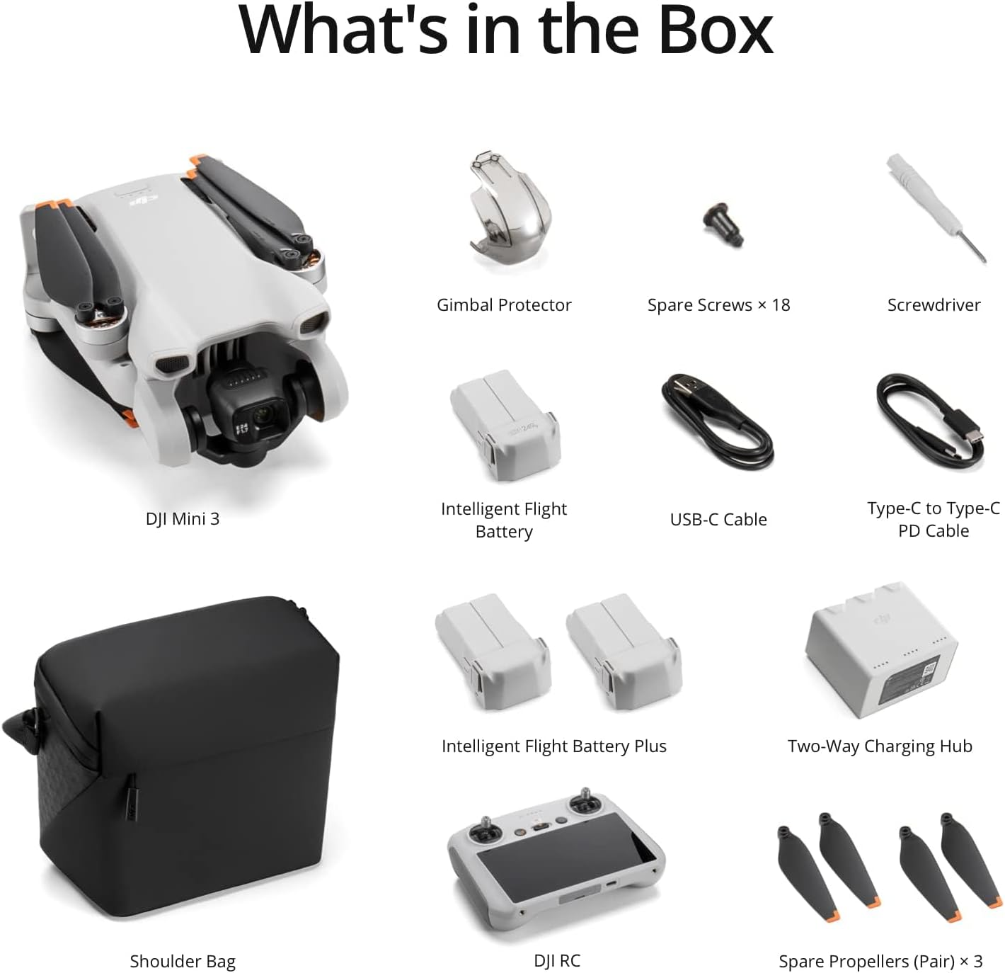 DJI Mini 3 Fly More Combo plus (DJI RC), Lightweight 3X Mechanical Gimbal Mini Camera Drone with 4K HDR Video, 3 Batteries, up to 32800Ft (10Km) Video Transmission, True Vertical Shooting image number 6