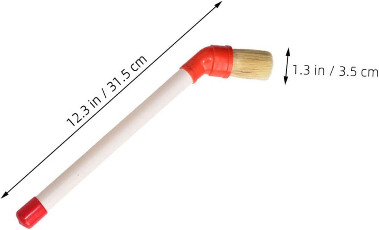 TOGEVAL 2Pcs Car Tire Grease Brush with Soft Bristles for Efficient Cleaning and Maintenance Compact Wheel and Rim Cleaning Tool for All Vehicle Tires Portable Automotive Detailing Brushes image number 1