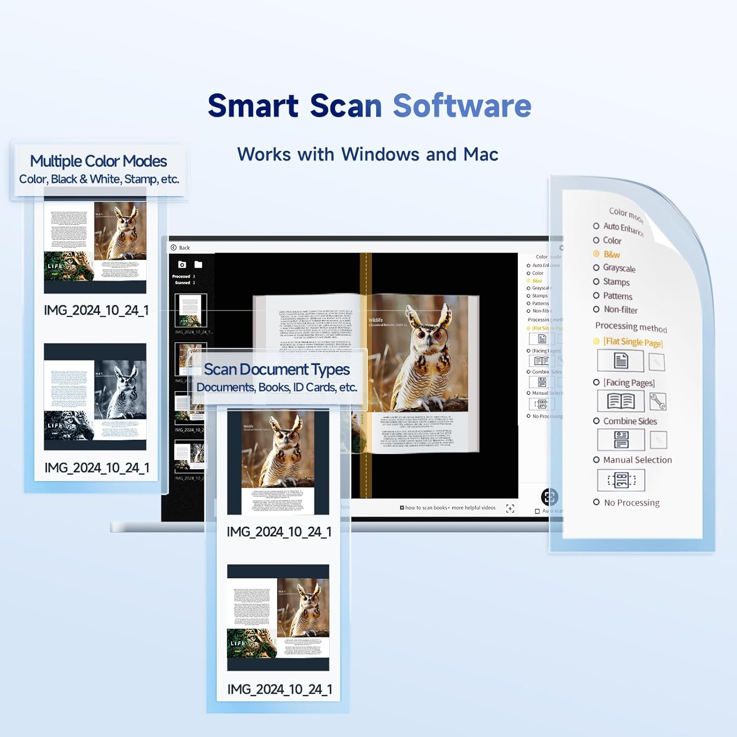 CZUR Shine Ultra Document Camera for Online Teaching & Conference,Auto-Flatten & Deskew Book Scanner, Capture Size A3, Compatible with Windows & Mac OS - Czur Shine800 A3 Pro image number 2