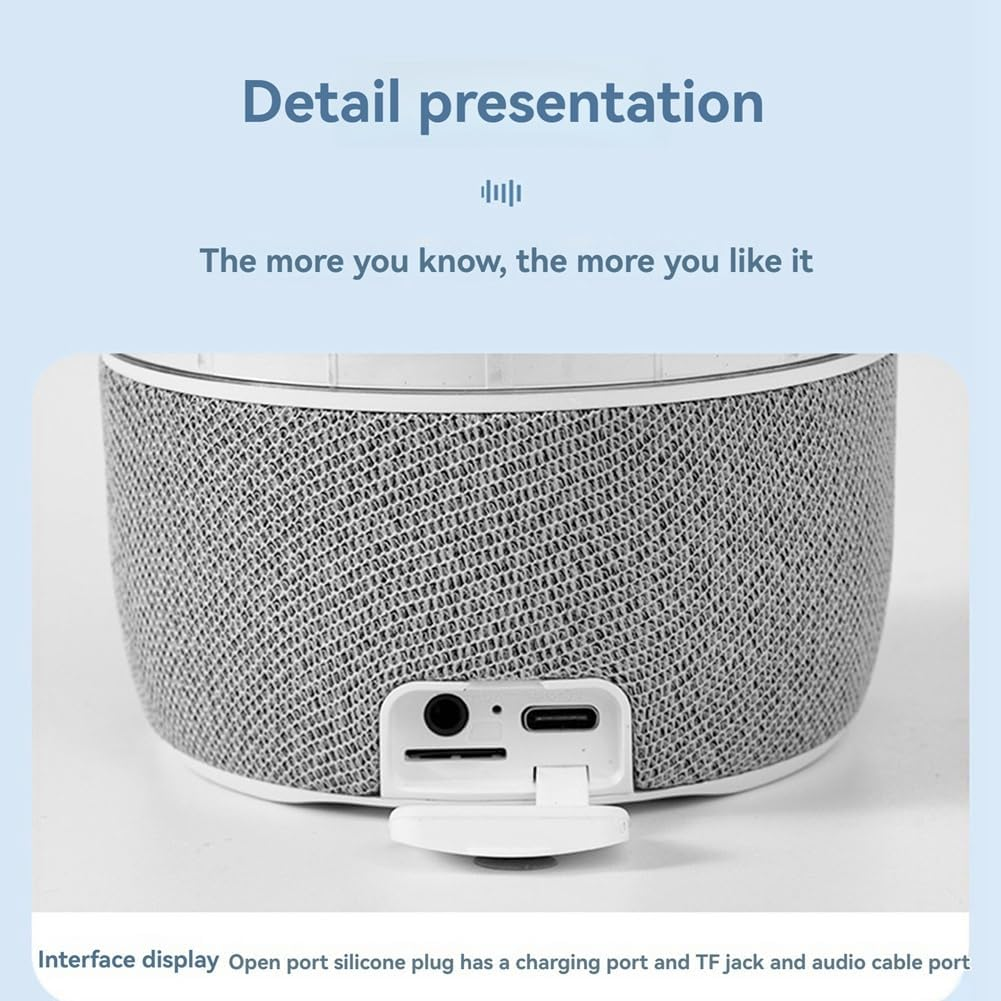 Xioaue Jellyfish Lamp Bluetooth Speaker Colorful Portable Hifi Stereo with 3D Surround Sound, Subwoofer, Home Theater System image number 2