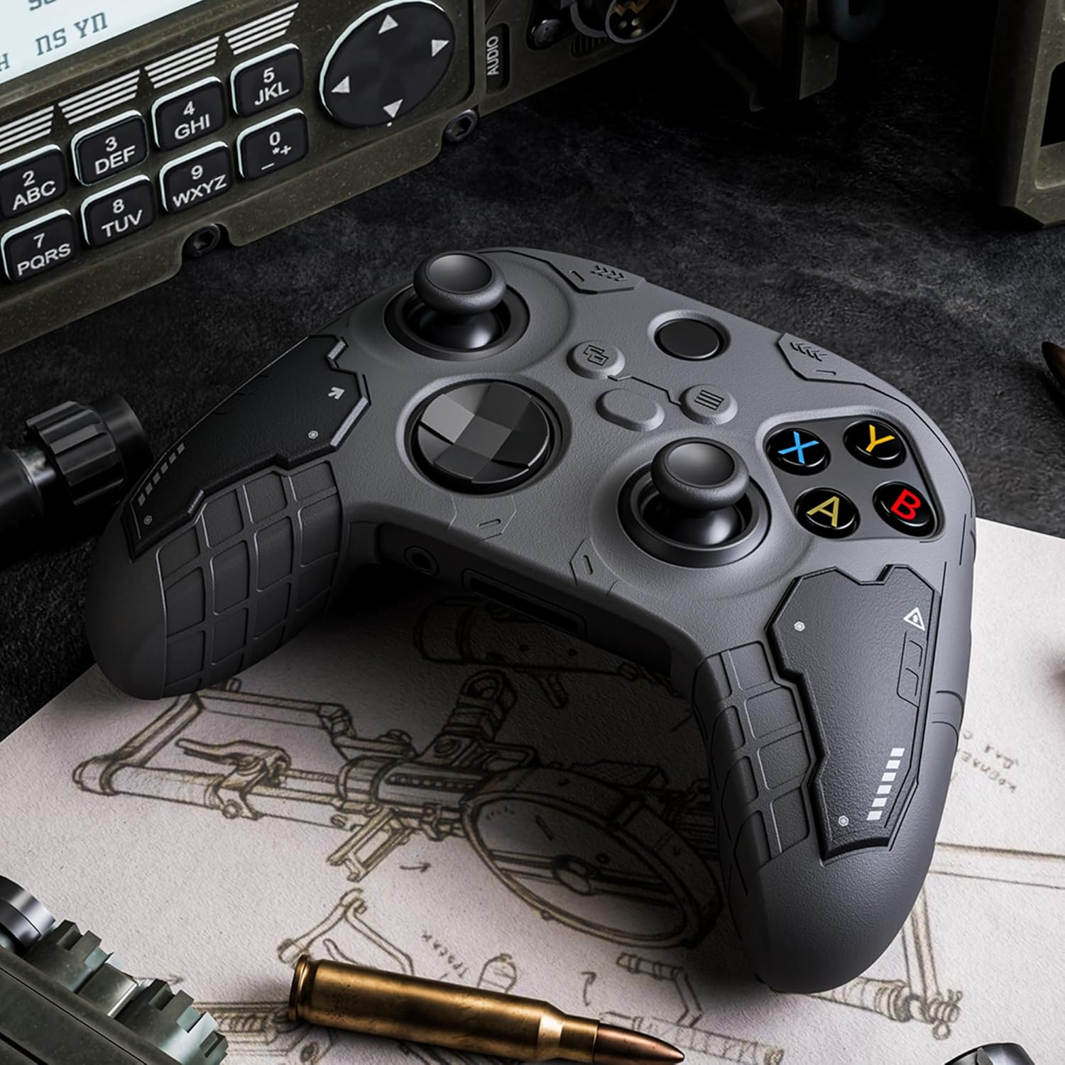 G.S.TAC Edge Compatible with Skin Xbox Series X/S Controller, Anti-Slip Silicone Protective Cover Skin Case with 2 Thumb Grip Caps