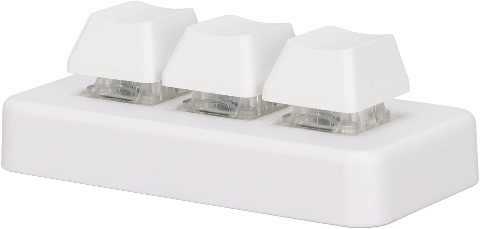 3 Key Keypad, Macro Keypad for Computer, Mechanical Gaming Keyboard USB Game Keyboards Wired RGB Keypad with Programmable Desig (Black)