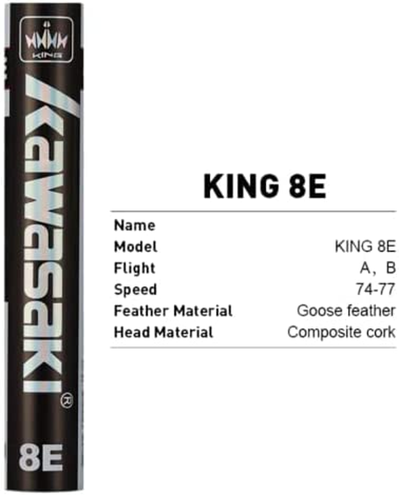 KW Badminton Durable King Shuttlecock King 8E Goose Feather Shuttlecock AU image number 4