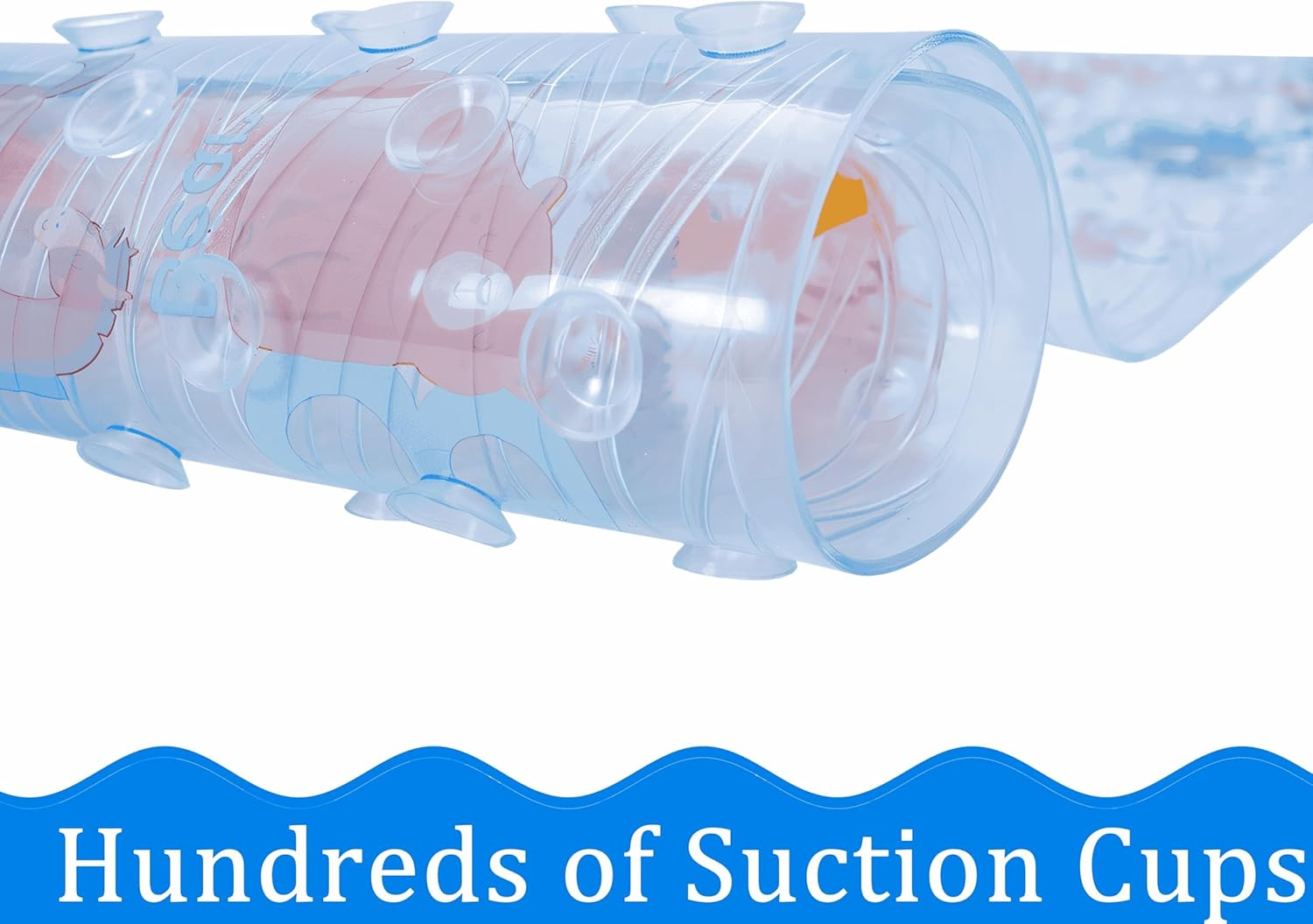 BEEHOMEE Bath Mats for Tub Kids - Large Cartoon Non-Slip Bathroom Bathtub Kid Mat for Baby Toddler Anti-Slip Shower Mats for Floor 35X16,Machine Washable XL Size Bathroom Mats (Alphabet) image number 2