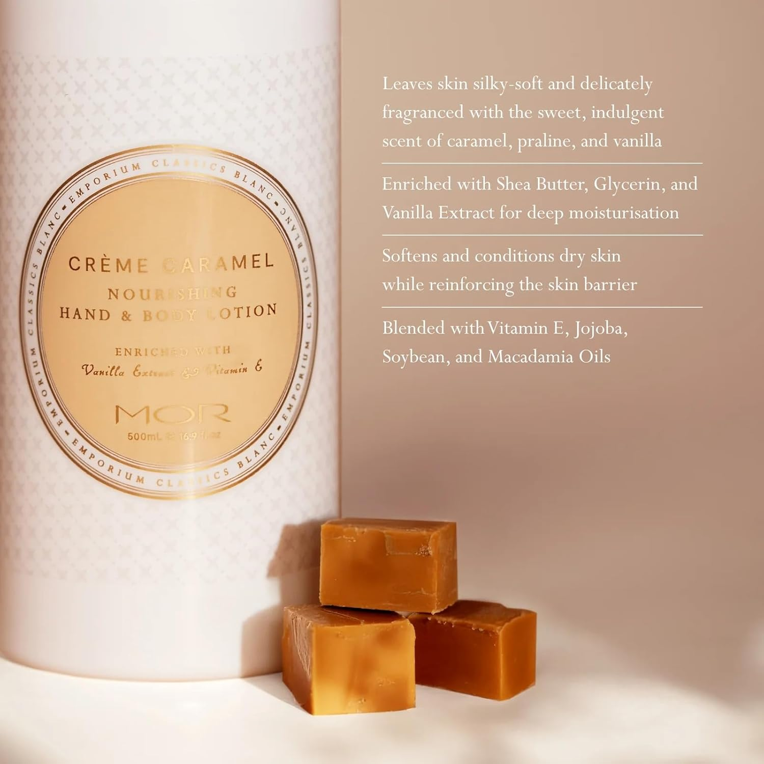 MOR Boutique Cr&egrave;me Caramel Nourishing Hand and Body Lotion 500Ml image number 1