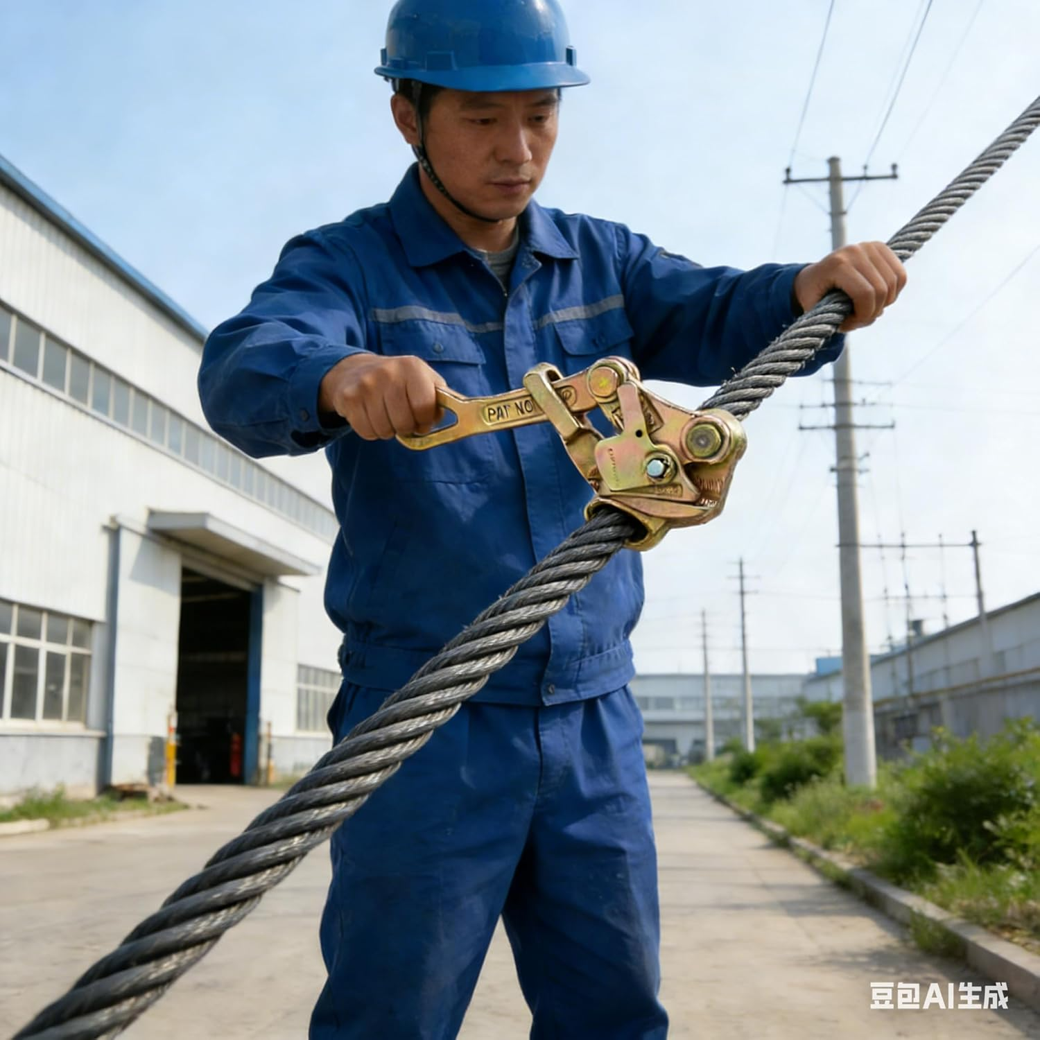 Cable Grip Wire Gripper, Cable Grip Puller, Universal Cable Gripper Puller, Hand Winch Cable Puller for Trailers Ships Rvs Trucks (0.5T) image number 6