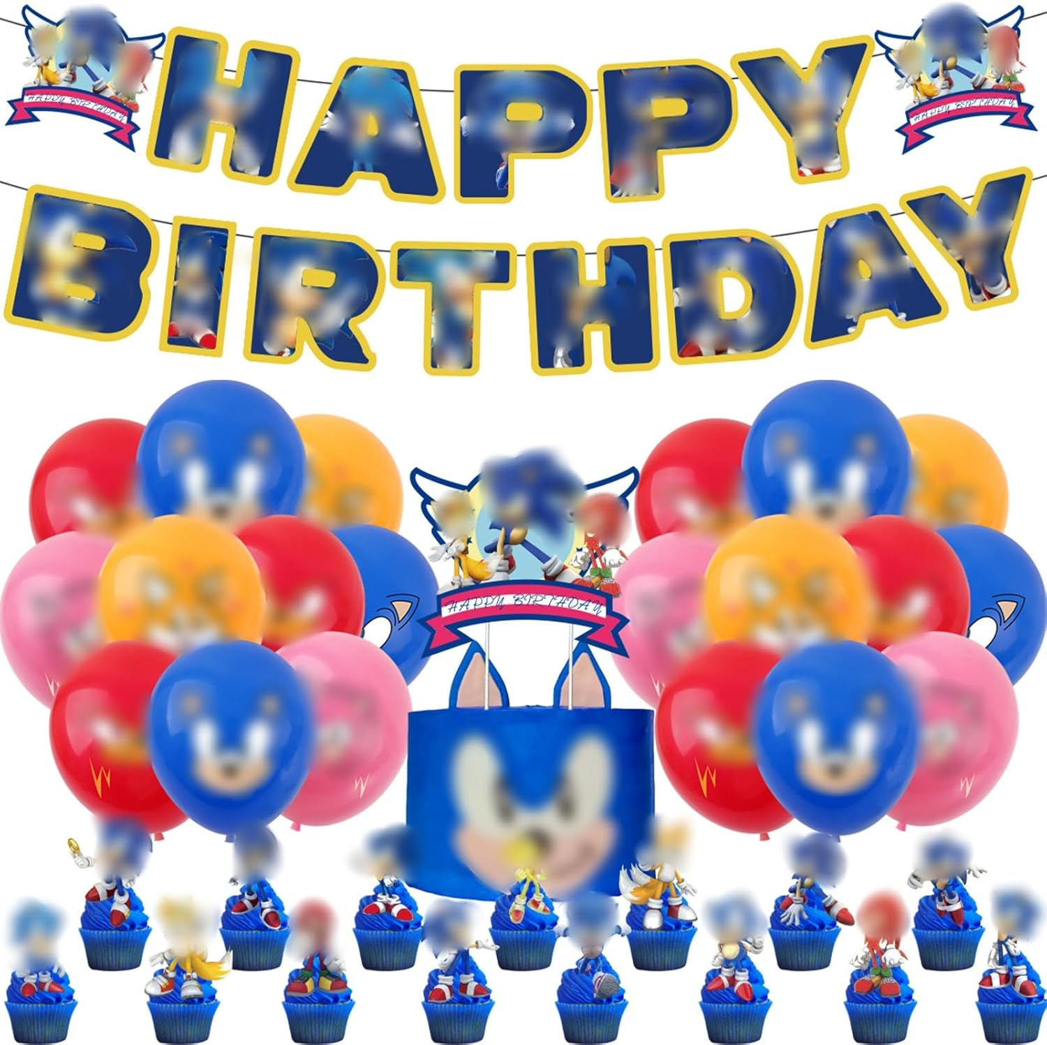 44Pcs Dinosaur Birthday Decorations for Boys Home Dinosaur Party Balloons,Happy Birthday Banner Bunting,Cake Toppers,Dinosaur Hanging Swirls for Kids Baby Shower Cartoon Dino Theme Party Supplies image number 4