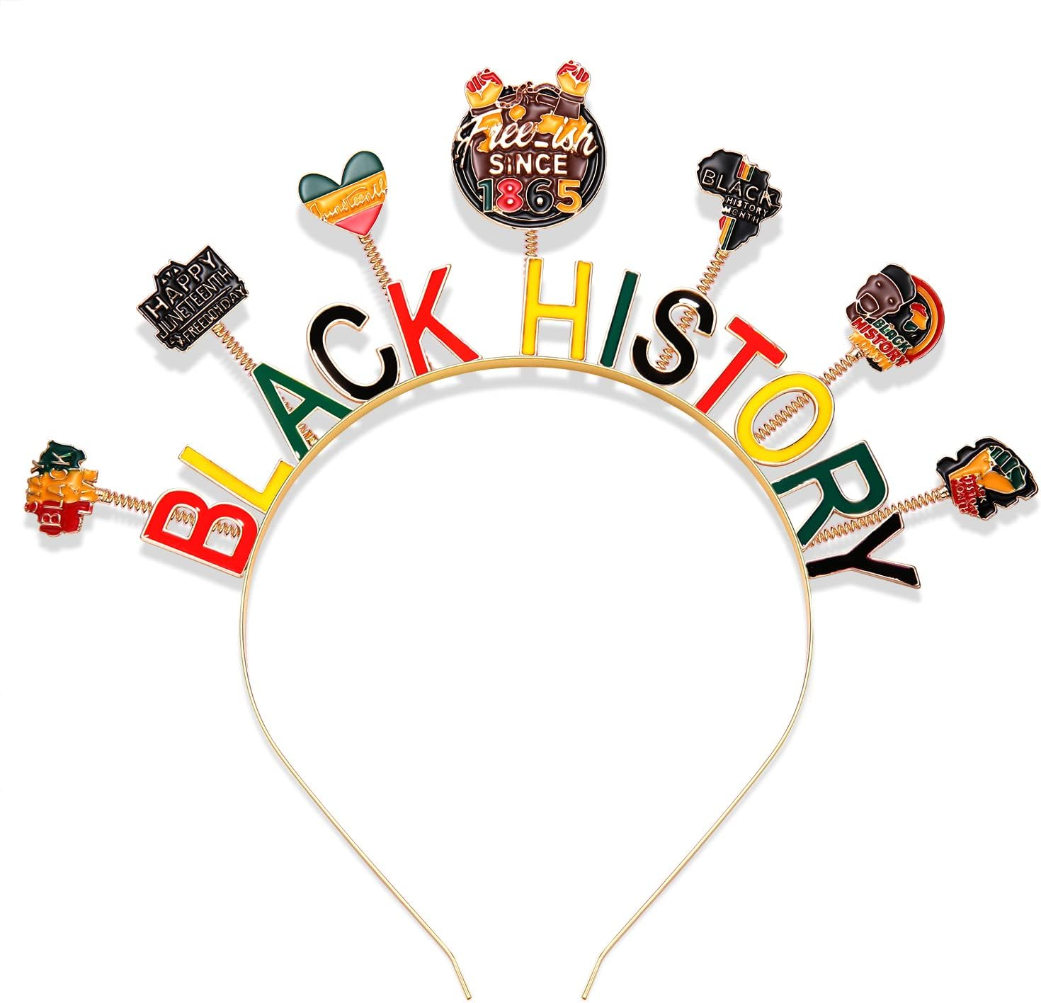 PHALIN African Headbands for Women Black History Juneteenth Headband Ethnic African Women Flag Independence Day Accessory image number 5