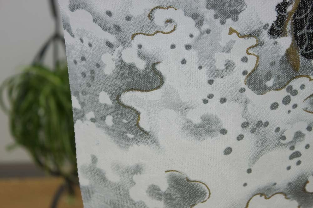 Made in Japan Noren Curtain Tapestry Carp Swimming up a Waterfall image number 1