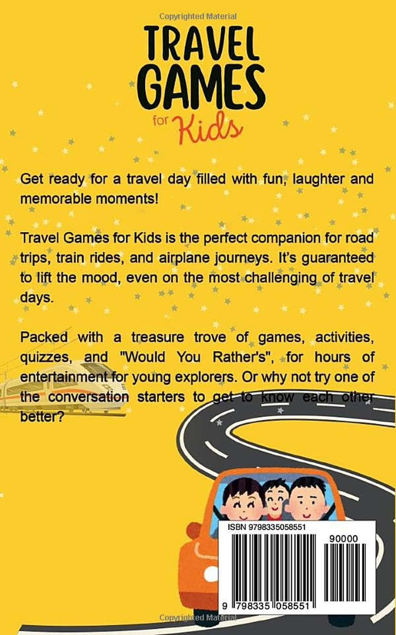 Travel Games for Kids: 100+ Games, Activities & Conversation Starters | for Family Airplane & Road Trips