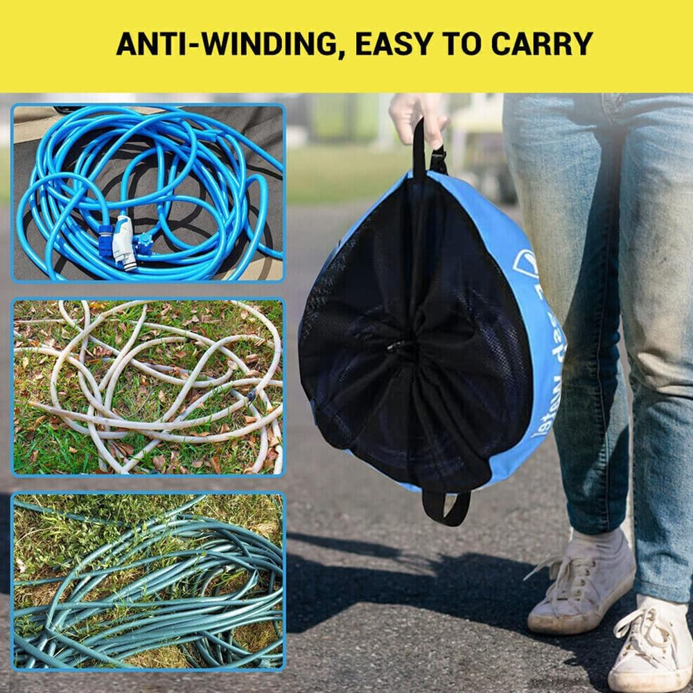3PCS Hose Bag Caravan Camping RV Cable Organizer Water Hose Electrical Cords Storage image number 6