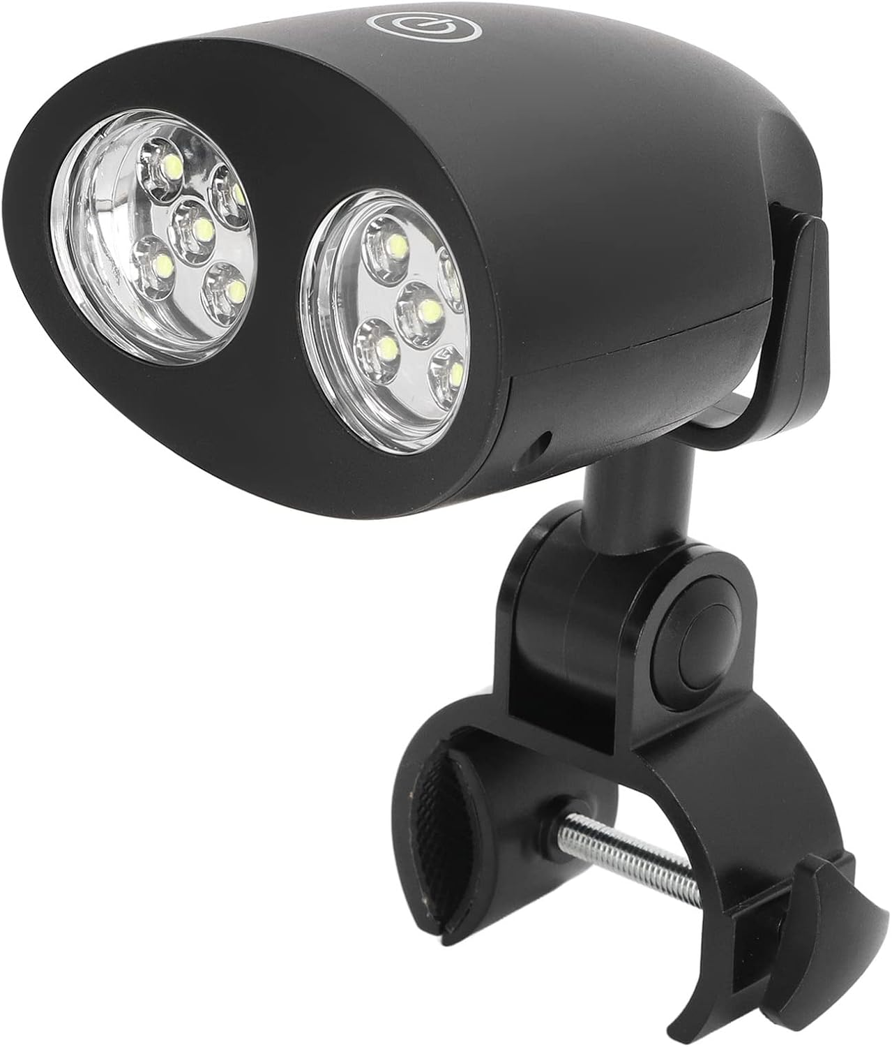 Omabeta LED Grill Light, Adjustable C-Clamp Design with Touch Switch, High Brightness LED for Outdoor BBQ Cooking Camping, 10 Beads 3 Modes ABS Material, Battery Powered Light Lamp