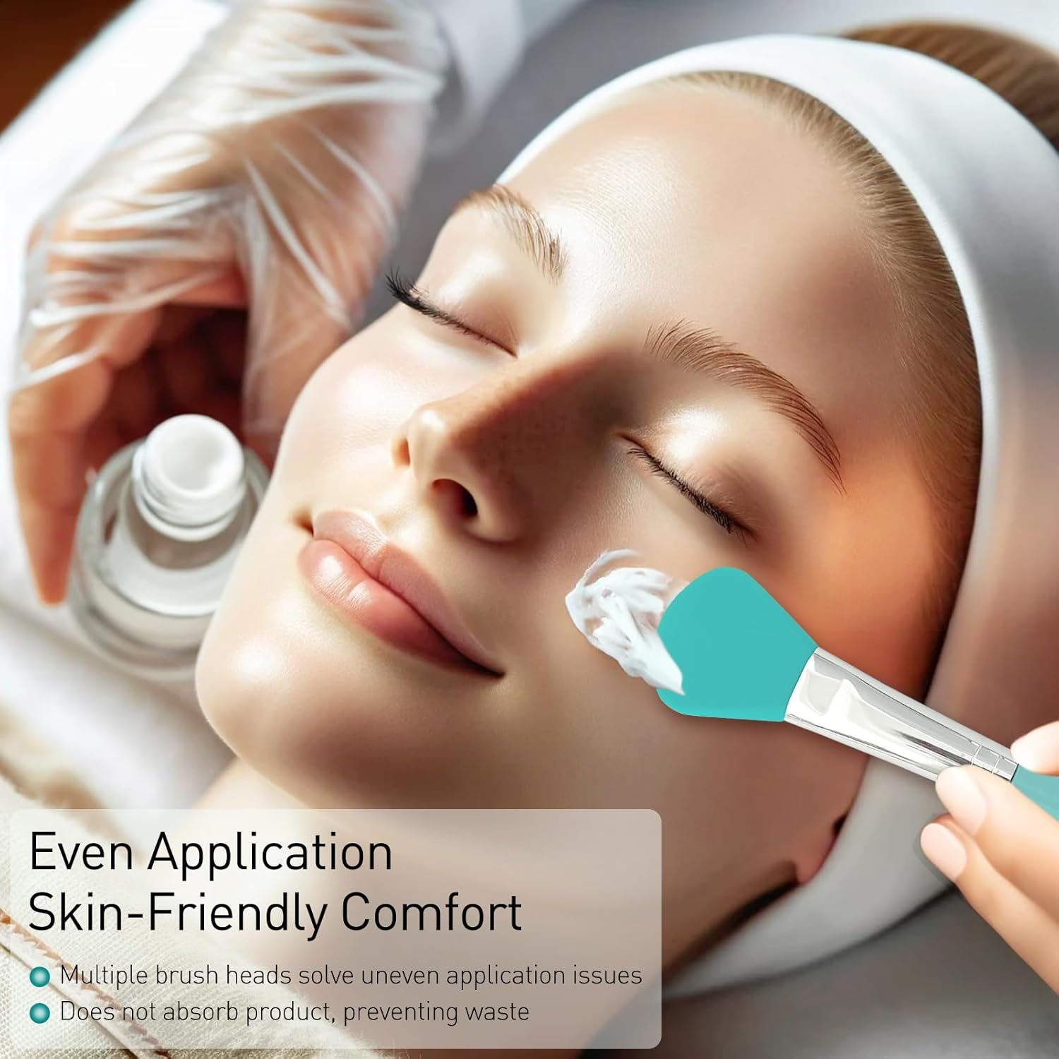 7 Pcs Silicone Brush Applicator Kit for Cream Makeup Products and UV Resin Epoxy Art Crafting