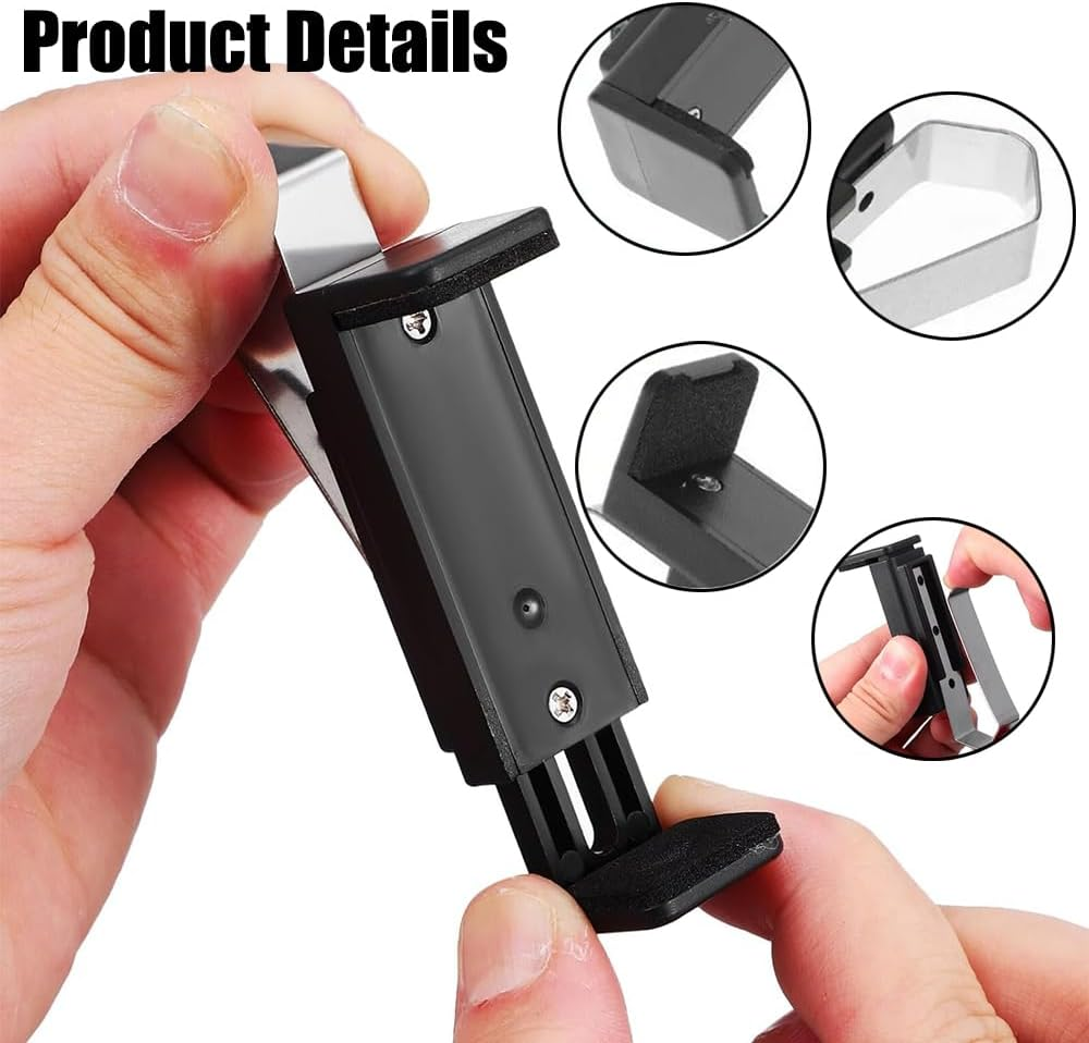 2Pcs Garage Door Opener Clip Universal Car Garage Remote Visor, Universal Car Garage Remote Control Holder, Compatible with Liftmaster, Sears and Chamberlain for Different Size Remotes 1.7-2.8 Inch image number 2