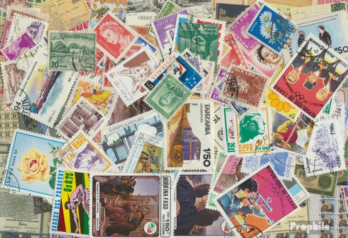 All World 100 Different Stamps Overseas (Stamps for Collectors)