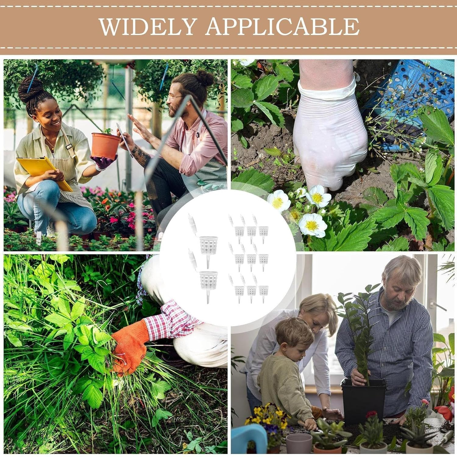 Bonsai Fertilizer Box | Fertilizer Baskets with Lid - Plant Planting & Care Supplies for Orchid Flower Plant Succulent Garden image number 2