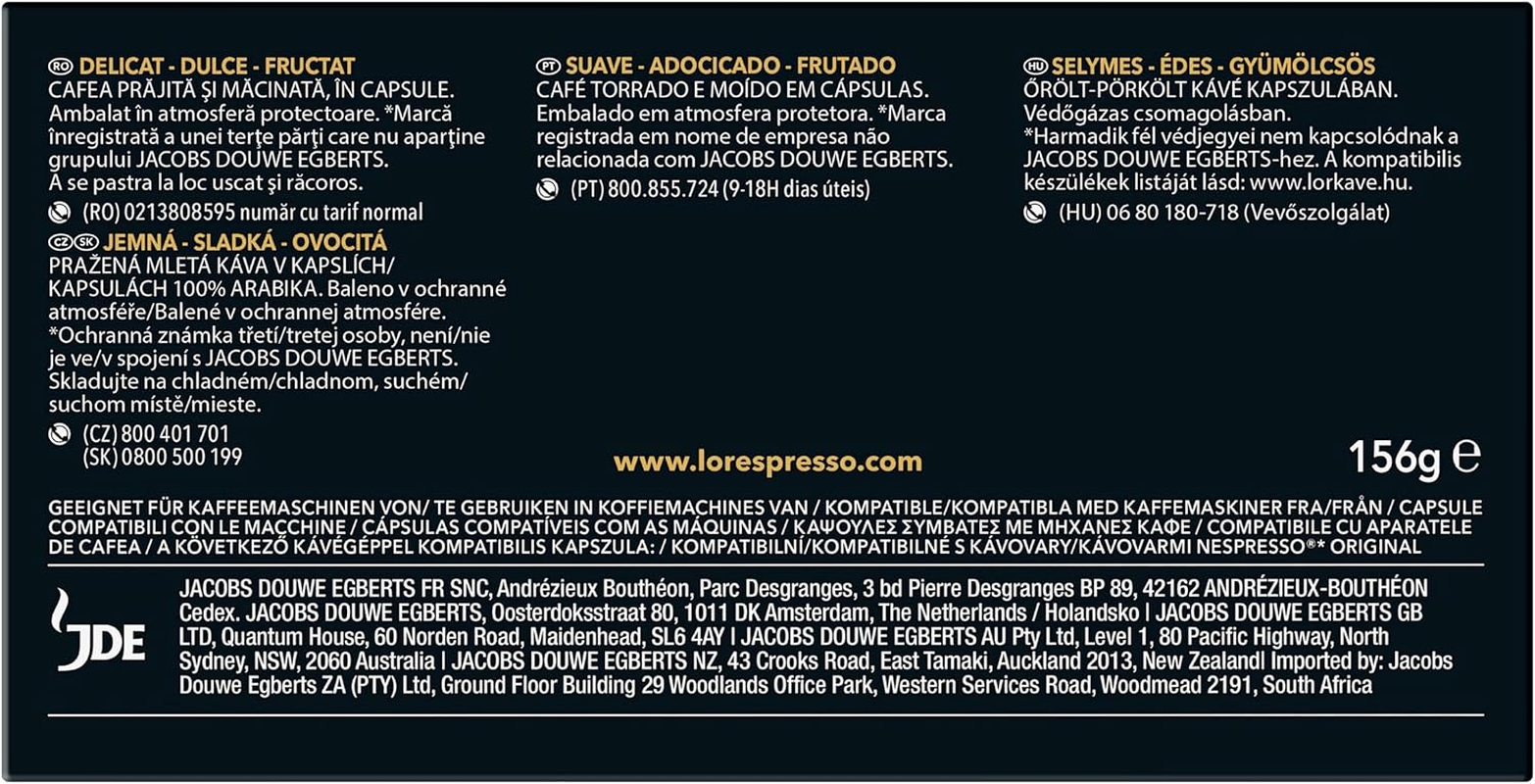 L'OR Espresso Colombia - Intensity 8 - Aluminium Capsules Compatible with Nespresso Machines (5 X 30 Pods Pack)