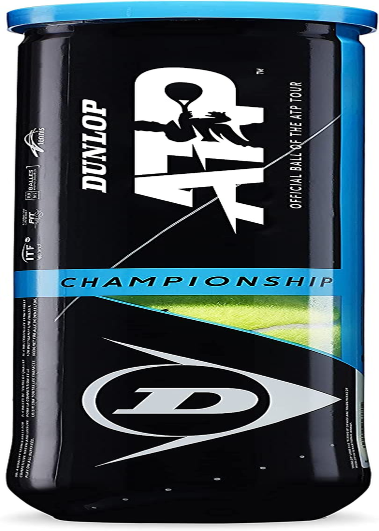 Dunlop ATP Championship 4-Ball Can (Pack of 2) image number 2