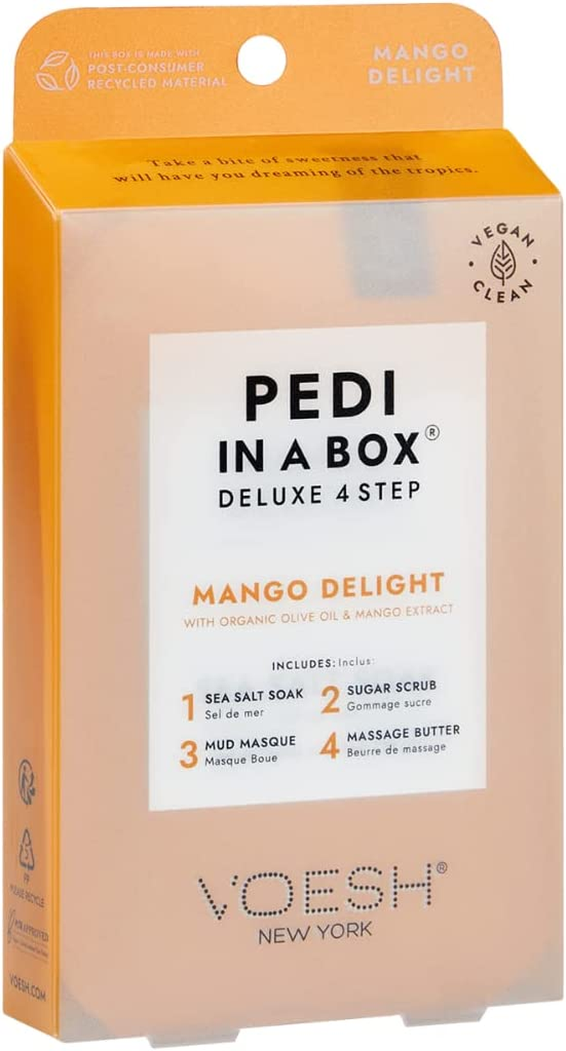 Voesh Pedi-In-A-Box 4 Step Pedicure System, Mango Delight image number 3