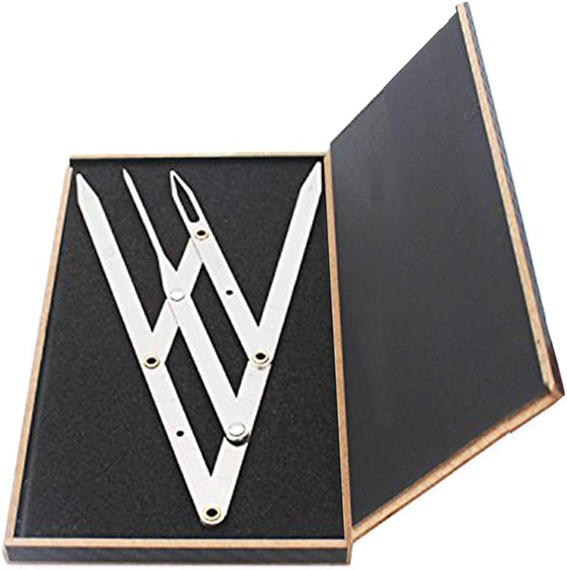 Dr.Pedi Eyebrow Golden Ratio Caliper Stencil with Flexible Arms Microblading Permanent Makeup Reusable DIY Tattoo Ruler Measurement Symmetrical Tool Foldable, Silver, 2 Piece Set image number 2