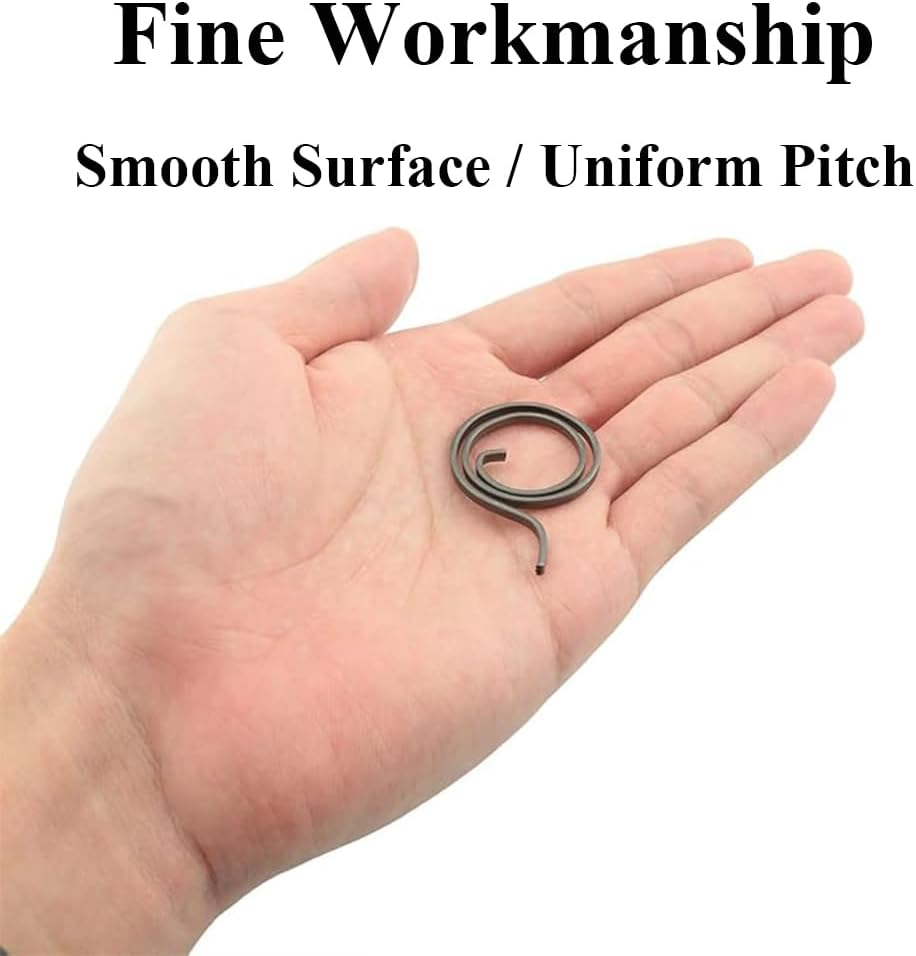 6Pcs Door Handle Springs Replacement,Round Head Design Door Handle Springs 2-Turn Coil Steel Spring Repair Set Door Lock Internal Spring Repair(Dia 30Mm) image number 6