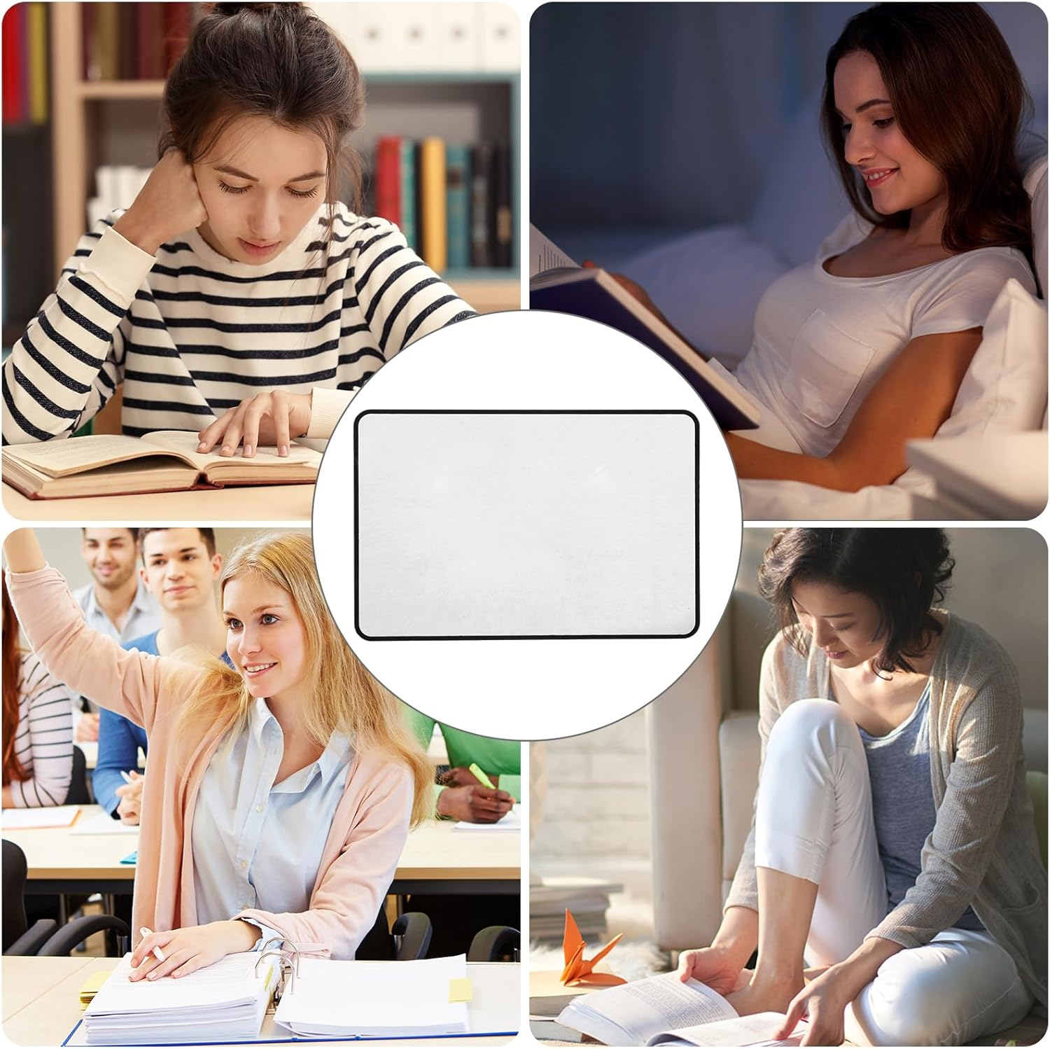 NOLITOY Page Magnifier Reading, Magnifier Book Full Page Magnifying Glass Bookmark Flat for the People with Low Vision(7.07X4.72Inch)