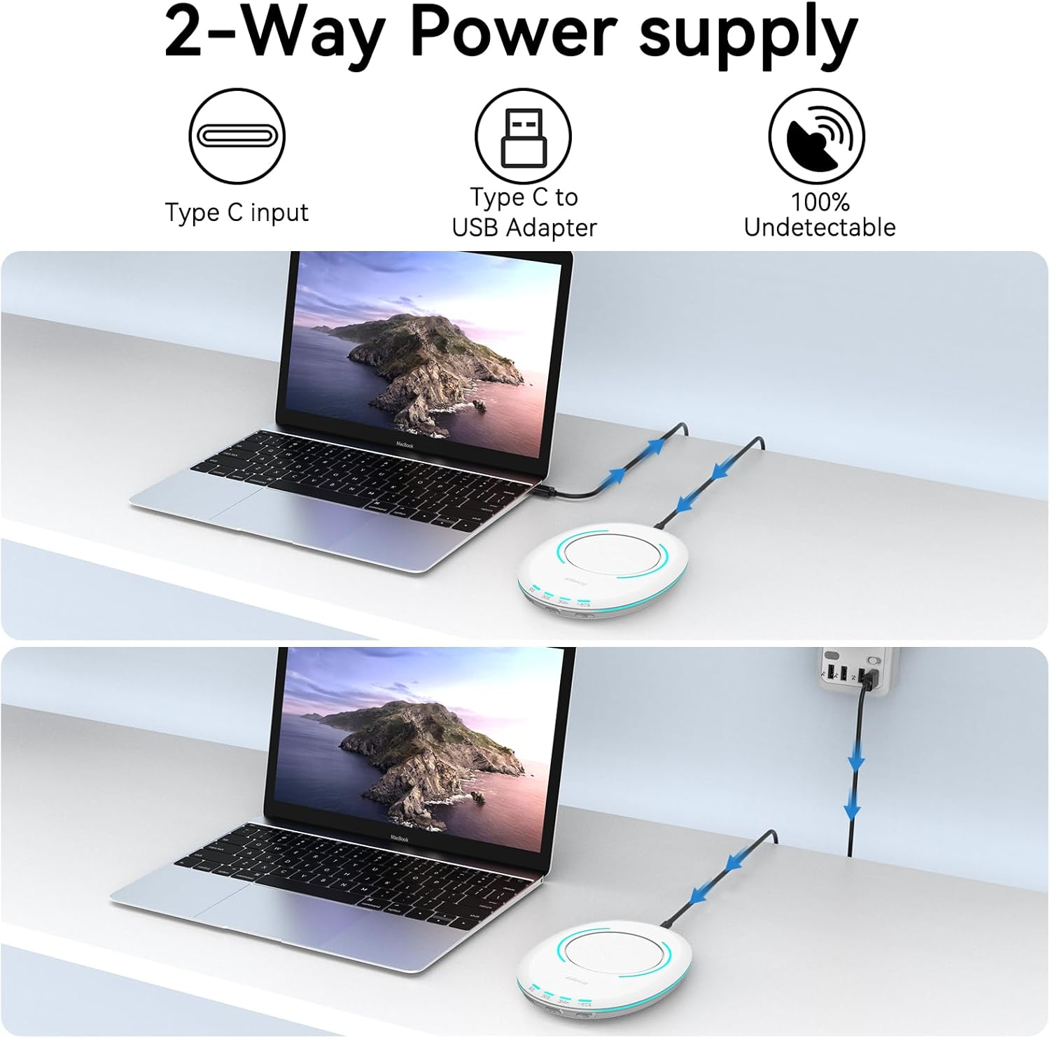 Giecy Mouse Jiggler with Timer Breathing Light, Undetectable Driver-Free Mover with Simulates Realistic Mouse Movement to Keep Computer PC Active (White) image number 6