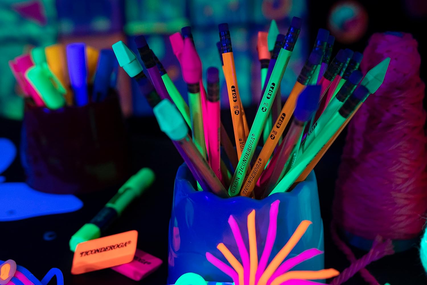 Ticonderoga Dixon Office and School Eraser Combination Set, 15 Eraser Multi-Pack, Multicolored (38931) image number 4