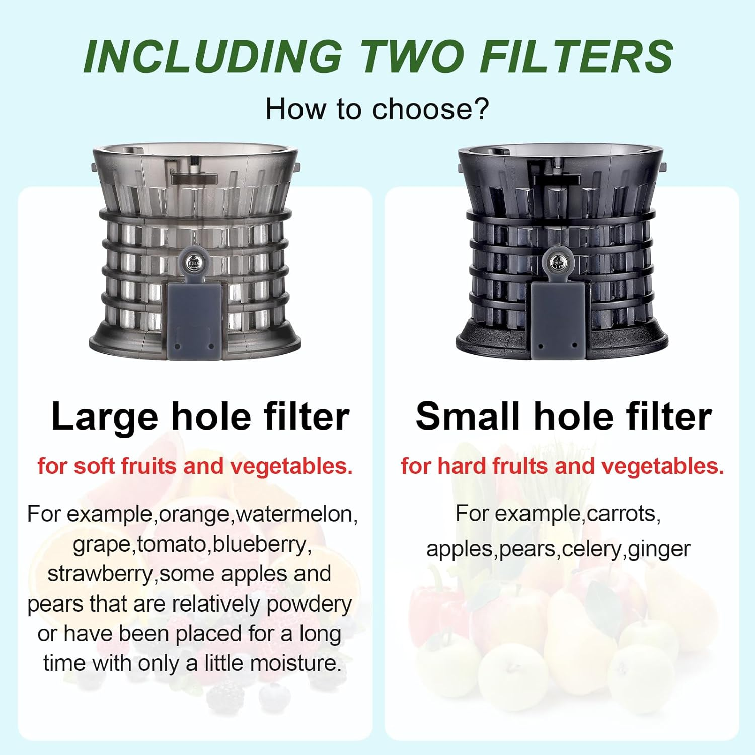 Cold Press Juicer Slow Masticating Fruit Juicer 250W with 80Mm Wide Chute Juicer Machines, Upgraded Non-Clogging Filter, High Yield Juice, for Vegetables Celery Wheatgrass Watermelon Carrot image number 2