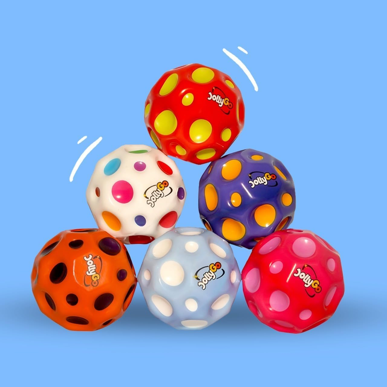 Original Moonball 9.5 Cm Big Moon Ball Super High Bouncy Lightweight PU Material Bouncy Balls for Children and Pets Interactive Toy Stress Relief Bouncy Balls for Children Outdoor - Lilac image number 5