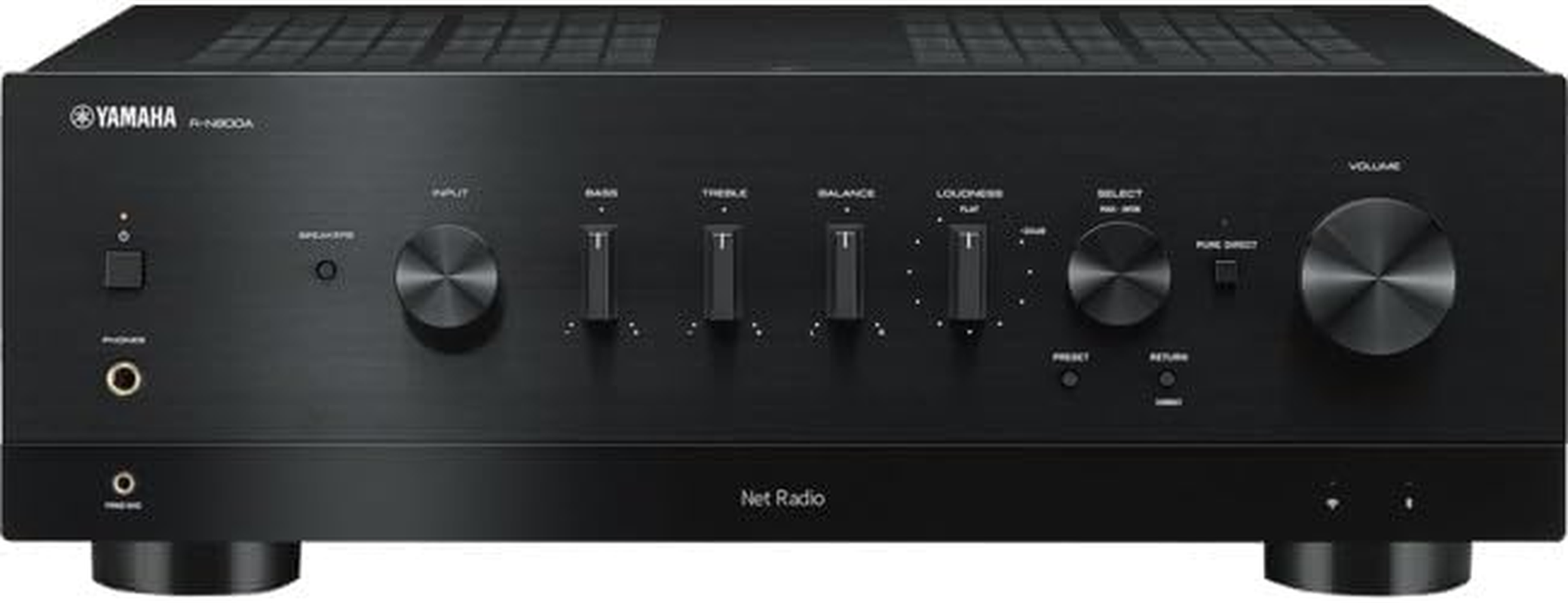 Yamaha R-N800A 2-Ch Network Amp - 100W RMS Network Receiver, Black image number 1