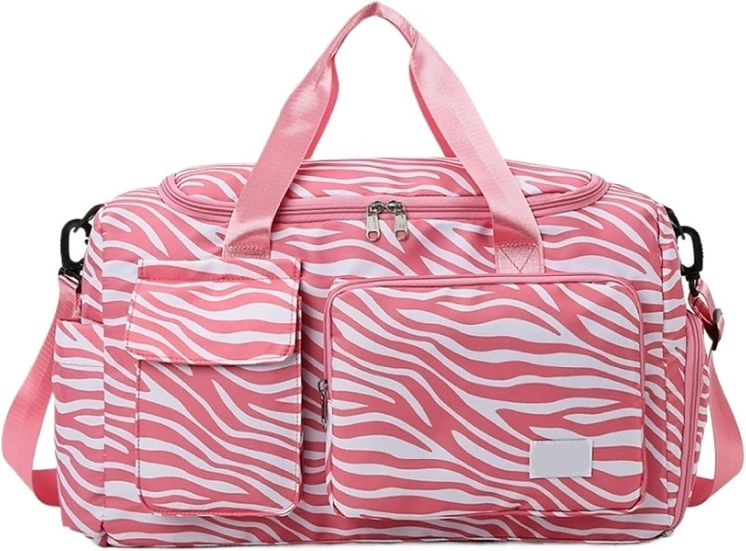 Habrur Duffel Bag 18In Travel Lightweight Waterproof Carry Luggage Duffle Bag with Shoe Compartment for Girl Overnight Bag Travel (Color : C, Size : 47 * 20 * 29.5Cm) image number 4