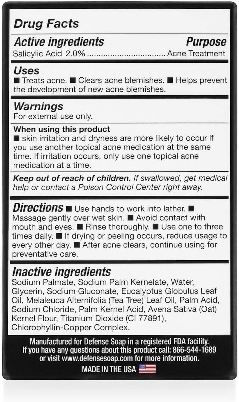Defense Soap - Acne Care Bar Soap 4.2Oz