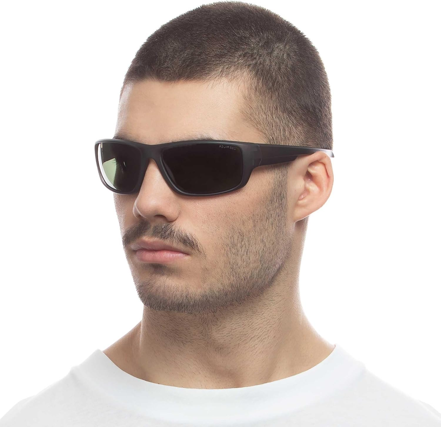 Cancer Council Male Dundee Matte Grey Wrap Sunglasses image number 3