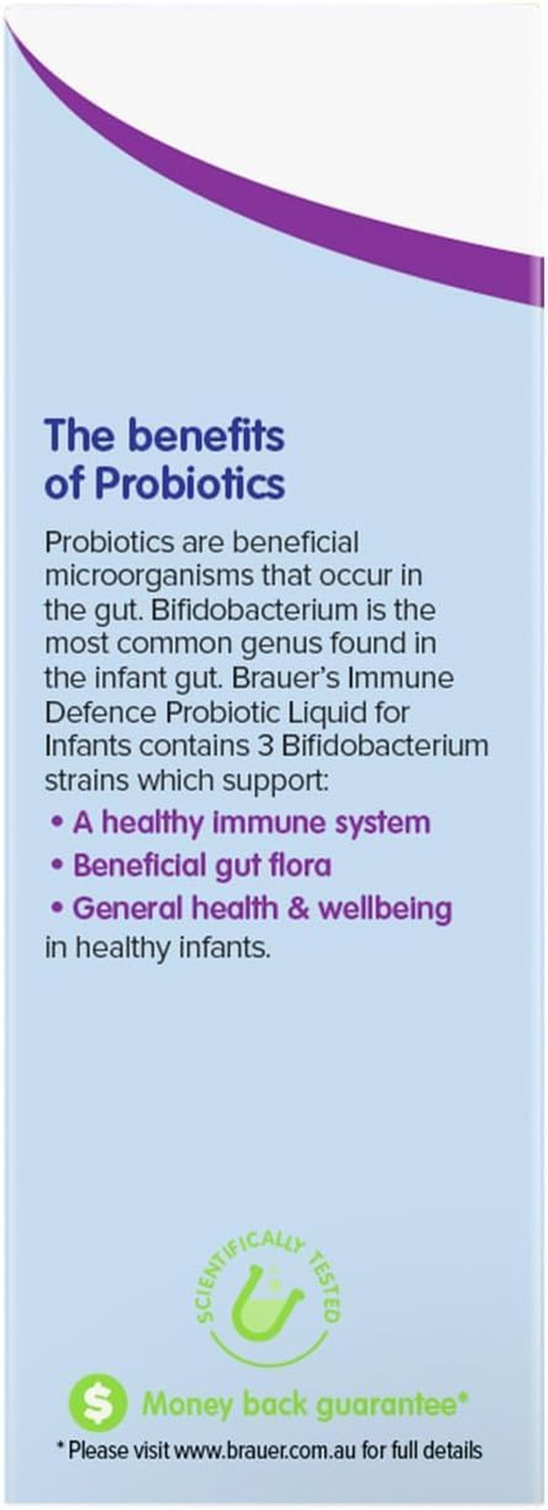 Brauer Baby & Child Immune Defence Probiotic Liquid 45 Ml &ndash; Three Bifidobacterium Strains for Infant Immune & Gut Health image number 1